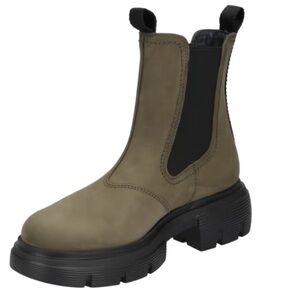 Chelsea Boot. US 6 Color Green nubuk Leather.